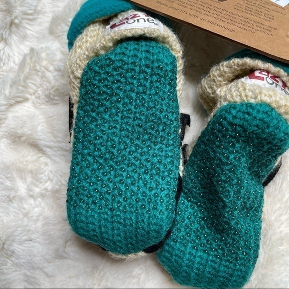 NWT Lazy One Baby infant Woodland Slippers Owl Design Grip Bottom Fleece XS 1-3 - Picture 5 of 5